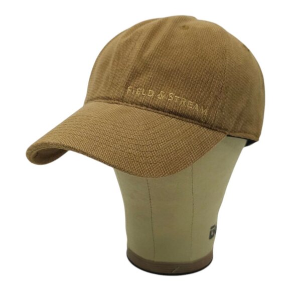 Field and Stream Strapback Cap Logo 6 Panel Hunting Baseball Hat Light Brown - Picture 2 of 14
